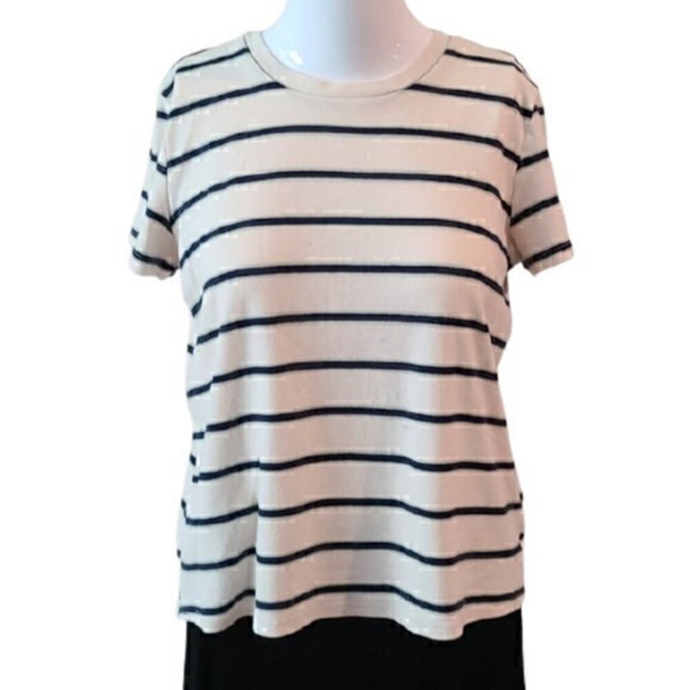 [American Eagle] Blue Striped Crop Top - Size M